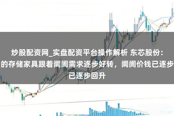 炒股配资网_实盘配资平台操作解析 东芯股份：公司的存储家具跟着阛阓需求逐步好转，阛阓价钱已逐步回升
