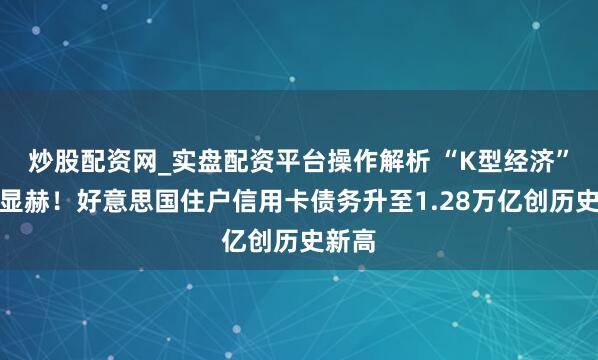 炒股配资网_实盘配资平台操作解析 “K型经济”分化显赫！好意思国住户信用卡债务升至1.28万亿创历史新高