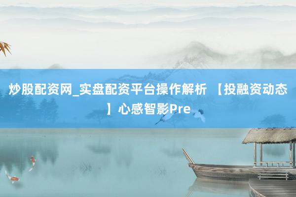 炒股配资网_实盘配资平台操作解析 【投融资动态】心感智影Pre
