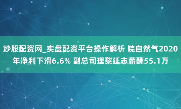 炒股配资网_实盘配资平台操作解析 皖自然气2020年净利下滑6.6% 副总司理黎延志薪酬55.1万