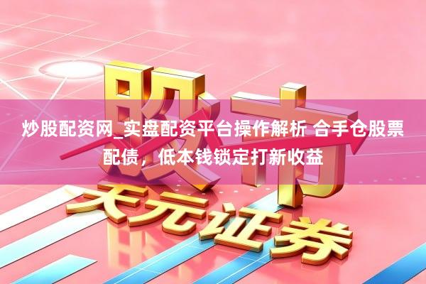 炒股配资网_实盘配资平台操作解析 合手仓股票配债，低本钱锁定打新收益