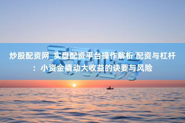 炒股配资网_实盘配资平台操作解析 配资与杠杆：小资金撬动大收益的诀要与风险
